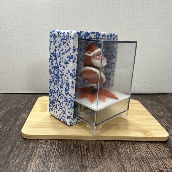 Vintage Christmas Santa Claus Rotating Music Box Santa Clause Coming to Town - Picture 11 of 11